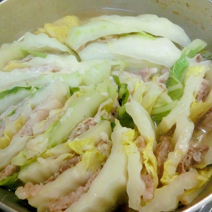 白菜と豚肉のミルフィーユ鍋